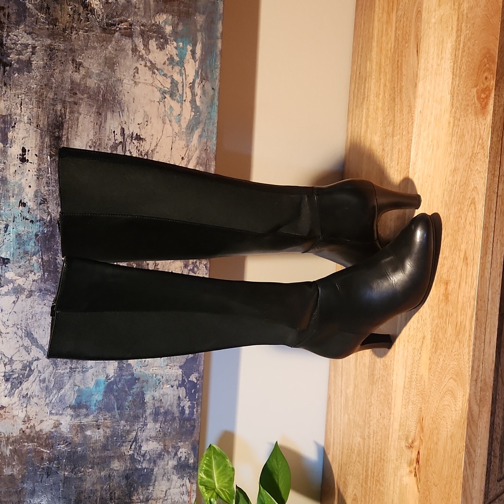 Bandolino Black Leather Boots 7.5M